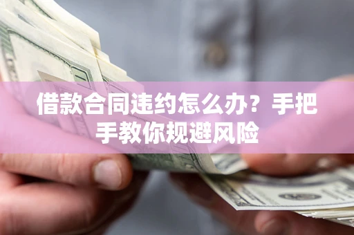 济南借款合同违约怎么办？手把手教你规避风险