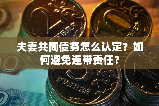 济南夫妻共同债务怎么认定？如何避免连带责任？