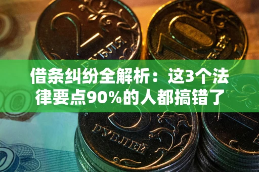 济南借条纠纷全解析：这3个法律要点90%的人都搞错了