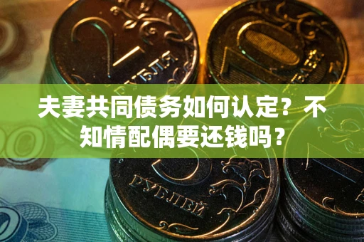 济南夫妻共同债务如何认定？不知情配偶要还钱吗？