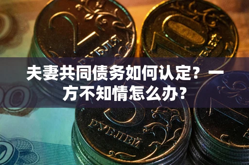 济南夫妻共同债务如何认定？一方不知情怎么办？