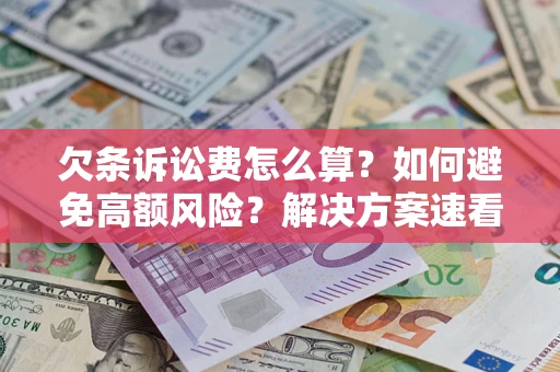 济南欠条诉讼费怎么算？如何避免高额风险？解决方案速看！