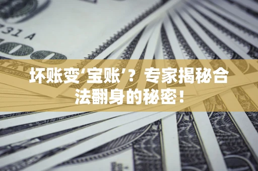 济南坏账变‘宝账’？专家揭秘合法翻身的秘密！