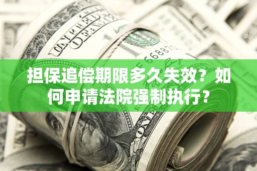 济南担保追偿期限多久失效？如何申请法院强制执行？